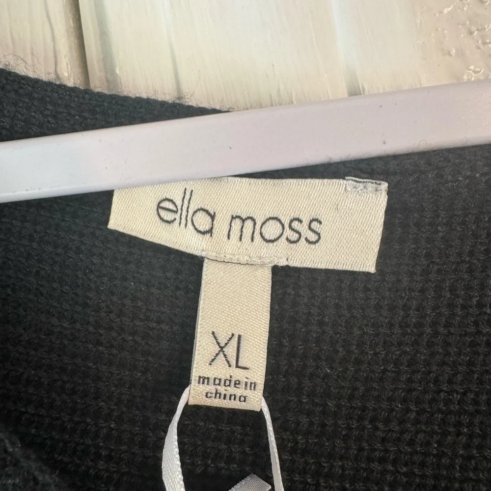 Ella Moss Black V-Neck Sweater